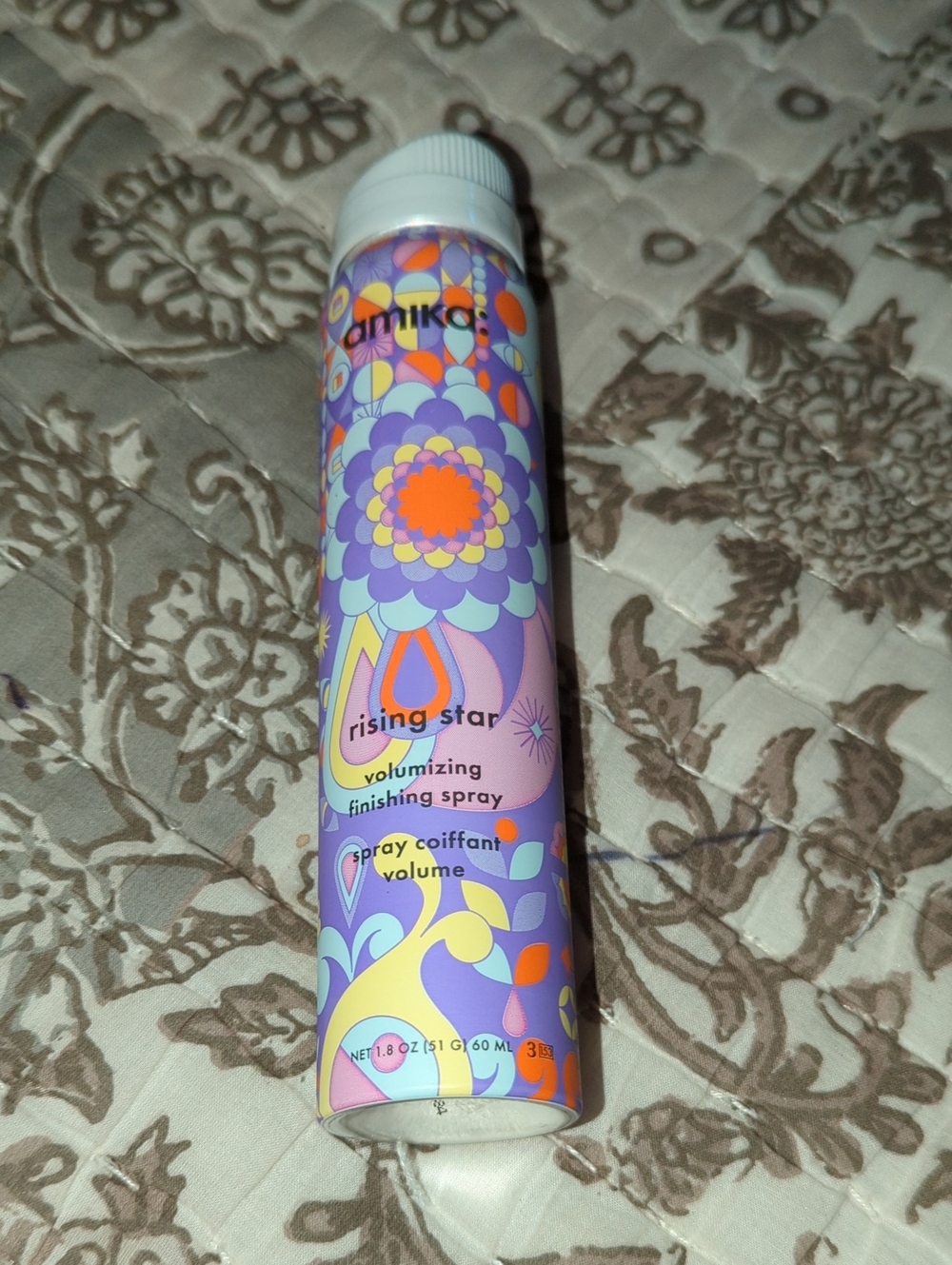 amika Rising Star Volumizing Finishing Spray - Purple & Orange Accents